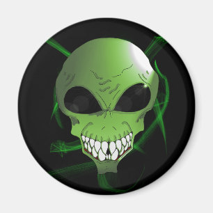 Green Alien Kühlschrank Magnet