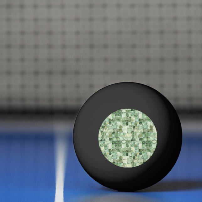 Green Alligator Animal Print Tischtennisball (Netto)