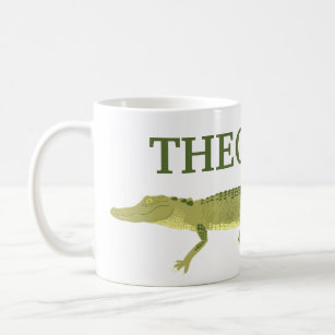 Green Alligator realistische Grafik Personalisiert Kaffeetasse