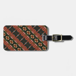 Green & Amber Ikat 6 Gepäckanhänger