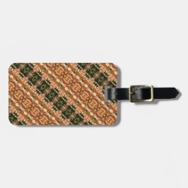 Green & Amber Ikat 8 Gepäckanhänger