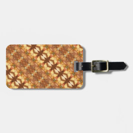 Green & Amber Ikat Zen Gepäckanhänger