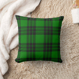 Green and Black Tartan Plaid Pattern Kissen