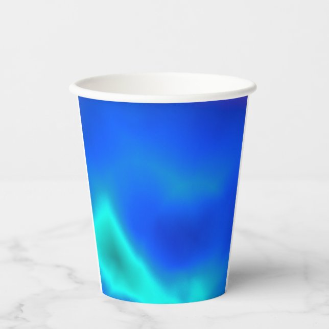 Green and Blue Paper Cup Pappbecher (Vorderseite)