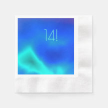 Green and Blue Paper Napkin