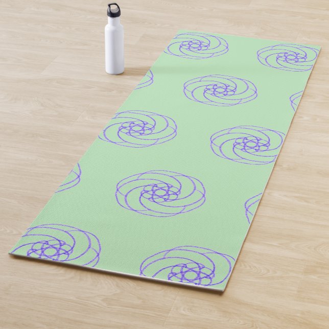 Green and Blue Simple Modern Yogamatte (Beispiel)