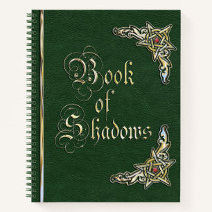 Green and Gold Book of Shadows Notizbuch