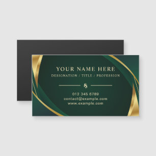 Green and Gold Magnetic Card für Unternehmensinfor Magnetkarte