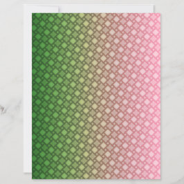 Green and Pink Gradient Geometric Scrapbook paper