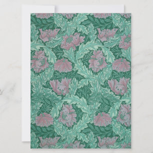 Green and Red Wreath Pattern (von William Morris) Karte