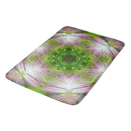 GREEN AND WHITE ABSTRACT DRAWING. SAMER BRASIL. 2 BADEMATTE