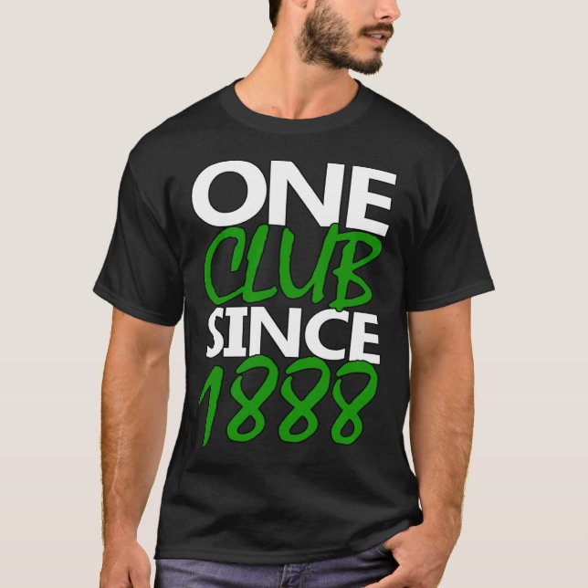 Green and White Glasgow Since 1888 T-Shirt (Vorderseite)
