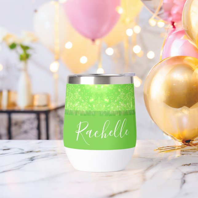 Green and white glitter print (Junggesellenabschied)