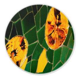Green and Yellow Mosaic Keramikknauf