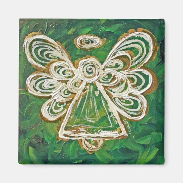 Green Angel Art Custom Magnet Geschenke (Vorne)
