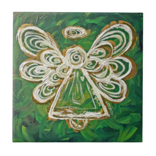 Green Angel Tile-Geschenk Fliese