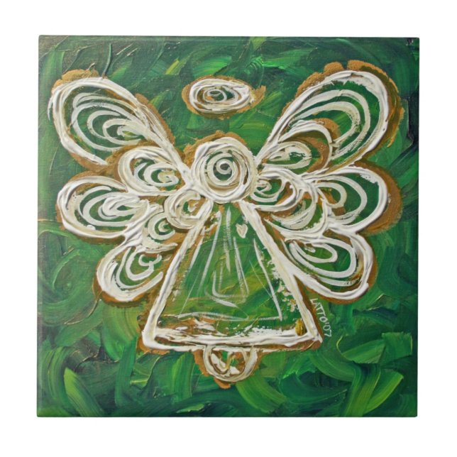 Green Angel Tile-Geschenk Fliese (Vorderseite)