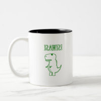 Green Angry T Rex Dino