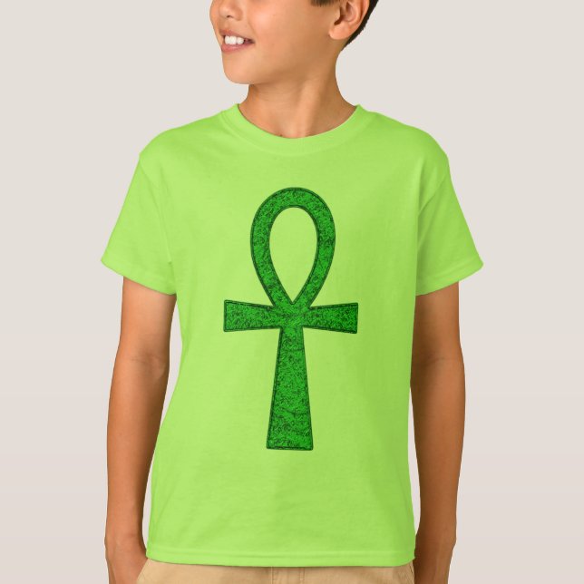 Green Ankh Kids' T-Shirt (Vorderseite)