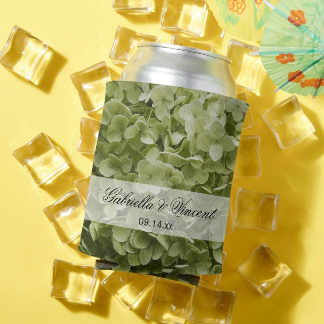 Green Annabelle Hydrangea Floral Wedding Favors Dosenkühler (In Situ Sommer)