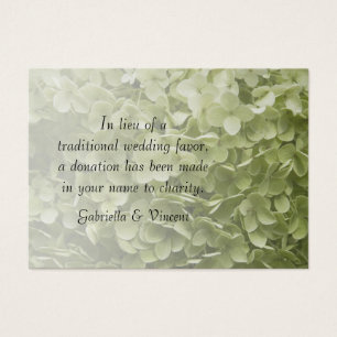 Green Annabelle Hydrangea Wedding Wohltätigkeit Fa