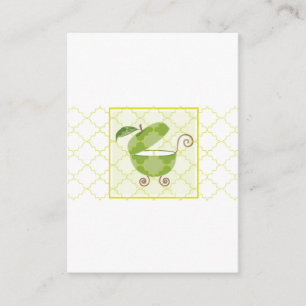 Green Apple Baby Carriage   Buch mitbringen Begleitkarte