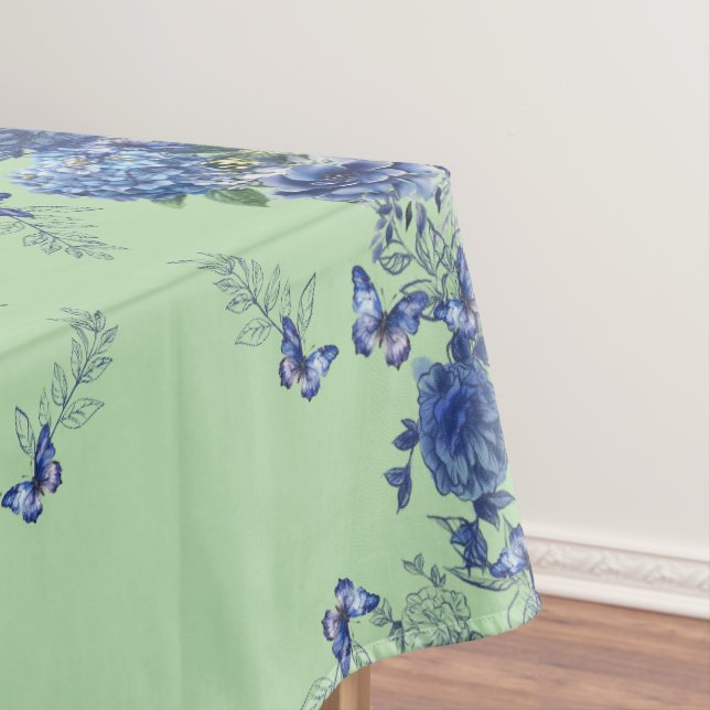 Green Apple Butterfly Blume Medow Tischdecke (Beispiel)