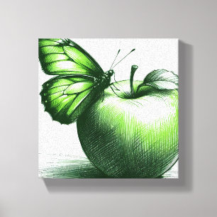 Green Apple Canvas Print Leinwanddruck