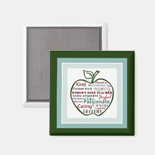 Green Apple, die besten Lehrerqualitäten der Welt Magnet