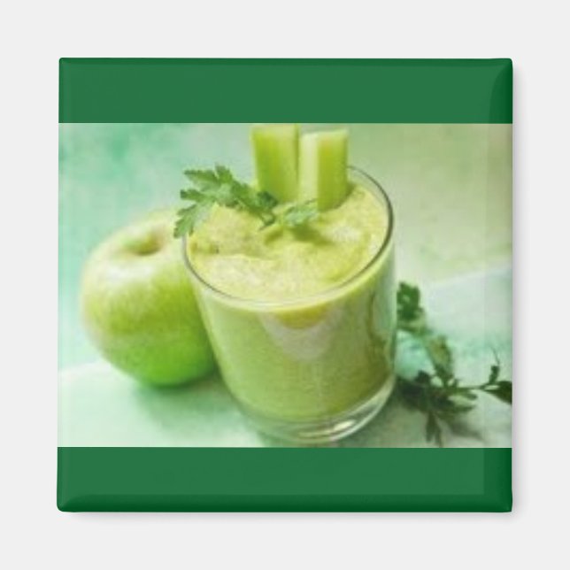 Green Apple Smoothie Magnet (Vorne)