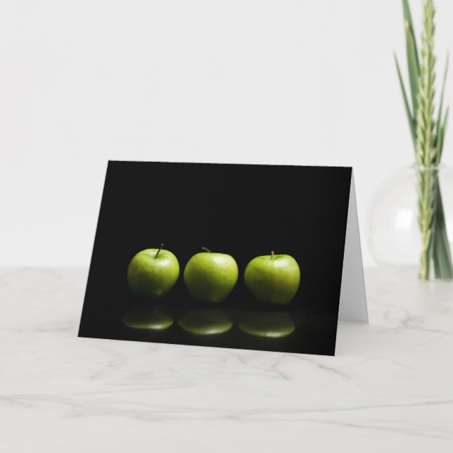 Green Apple Trio Karte (Vorderseite)
