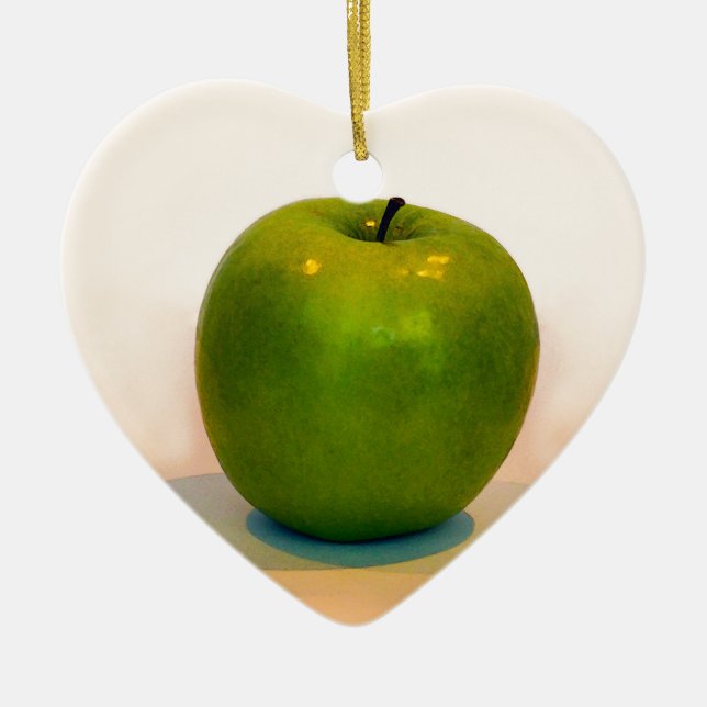 Green Apple Trio Keramik Ornament (Vorne)