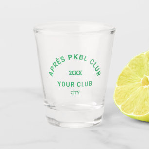 Green Après PKBL Club Wappen Pickleball Schnapsglas