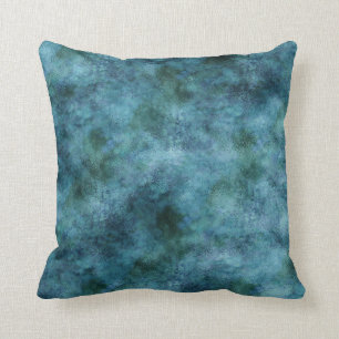 Green Aquamarin Aqua Blue Earth Ocean Marmor Abstr Kissen