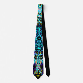 Green Aquamarin Psychedelic Bohemisch Mandala Krawatte