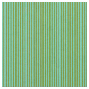 Green & Aquamarine Muster der Streifen Stoff