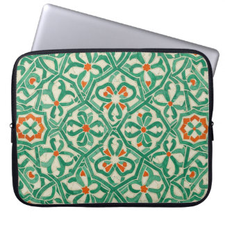 green arabesque laptopschutzhülle