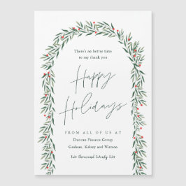 Green Arch Business Holiday Magnetkarte