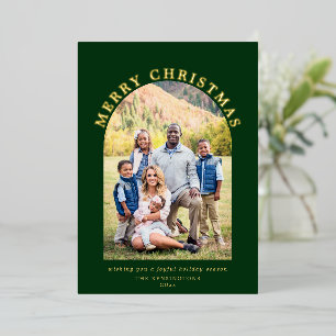 Green Arch Weihnachtsfeiertag Foto Folien Feiertagskarte