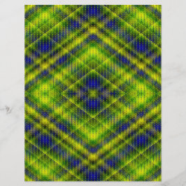 Green Argyle Bulk Scrapbook Paper Pages Flyer