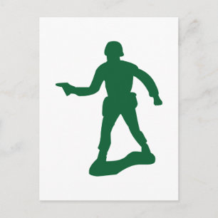 Green Army Man Postkarte