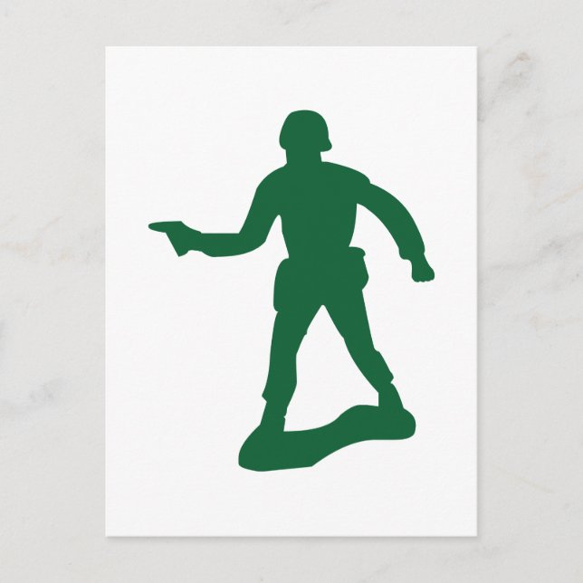 Green Army Man Postkarte (Vorderseite)