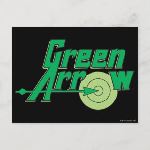 Green Arrow-Logo Postkarte