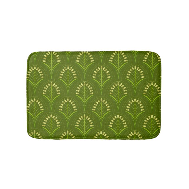 Green Art Deco Badematte (Vorderseite)