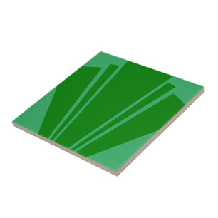 Green Art Deco Design Fliese