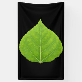 Green Aspen Leaf #11 Banner