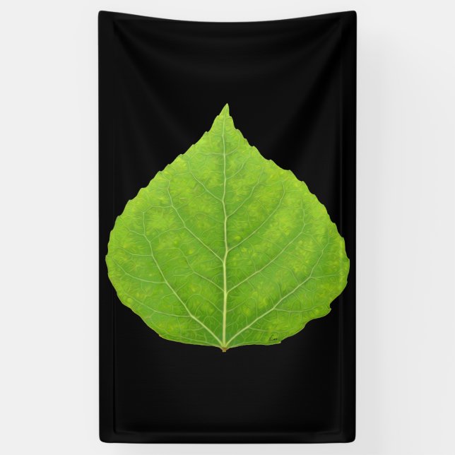 Green Aspen Leaf #11 Banner (Vertikal)