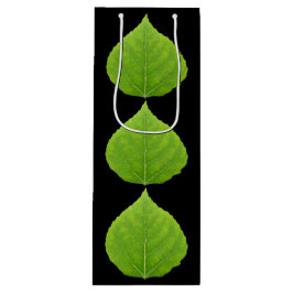 Green Aspen Leaf #11 Geschenktüte Für Weinflaschen