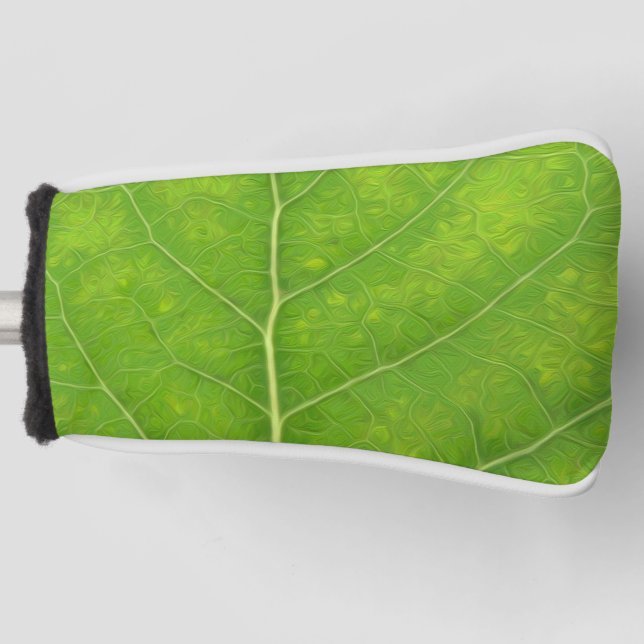 Green Aspen Leaf #11 Golf Headcover (Vorderseite)