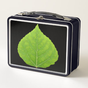 Green Aspen Leaf #11 Metall Brotdose